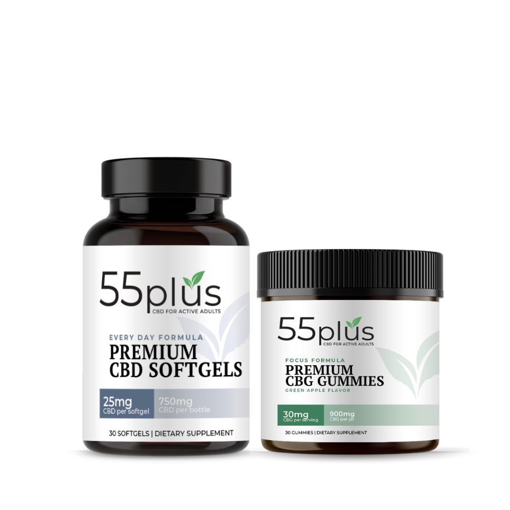THC-Free CBD & CBG Every Day Bundle for Senior Wellness