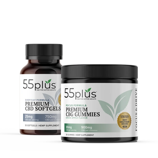 THC-Free CBD & CBG Every Day Bundle for Senior Wellness
