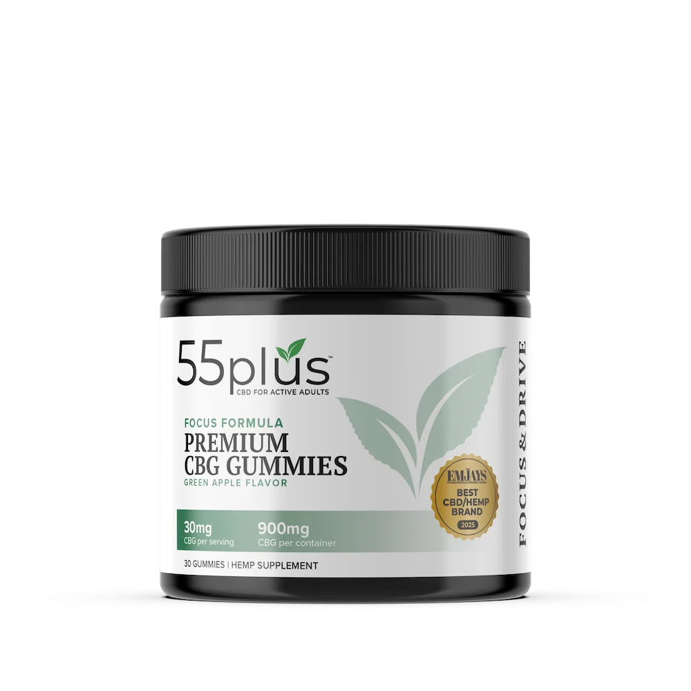 THC-Free CBG Edibles For Focus & Drive - Green Apple (30mg)