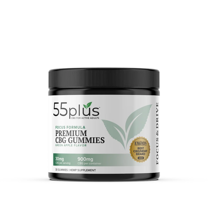 THC-Free CBG Edibles For Focus & Drive - Green Apple (30mg)
