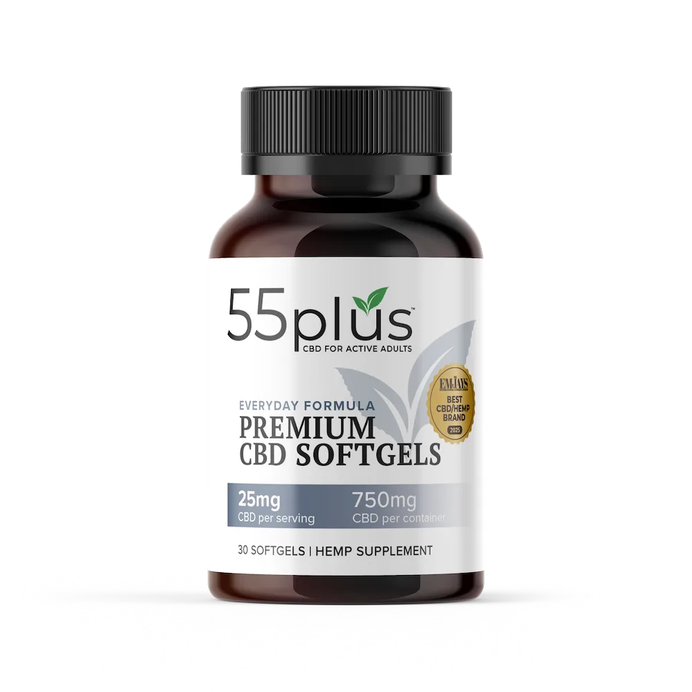THC-Free CBD Softgels For Senior Wellness Solutions (25mg)