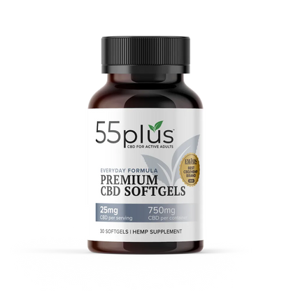 THC-Free CBD Softgels For Senior Wellness Solutions (25mg)