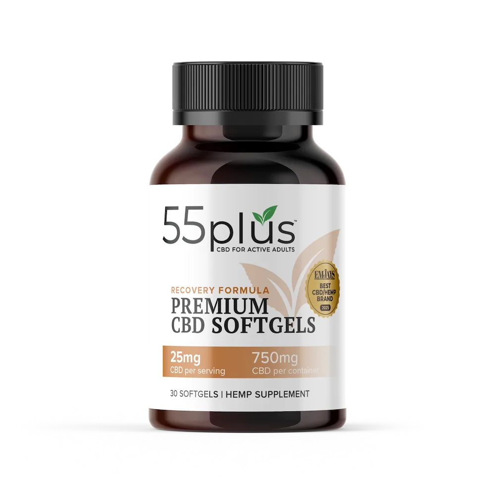 THC-Free CBD Softgels For Senior Recovery Solutions (25mg)