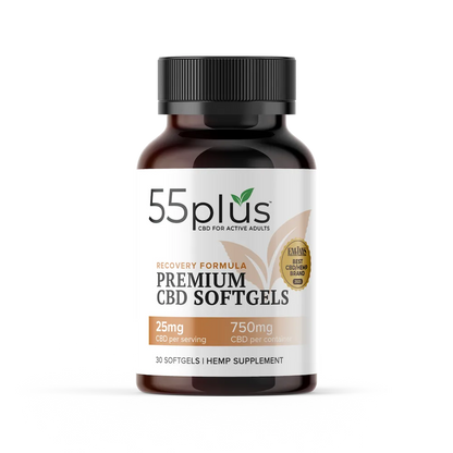 THC-Free CBD Softgels For Senior Recovery Solutions (25mg)