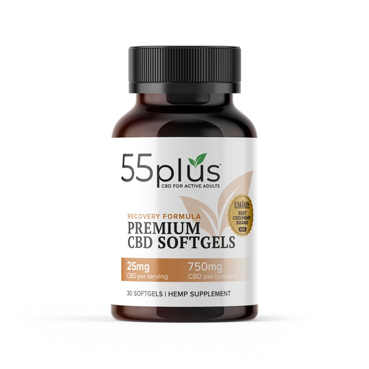 THC-Free CBD Softgels For Senior Recovery Solutions (25mg)