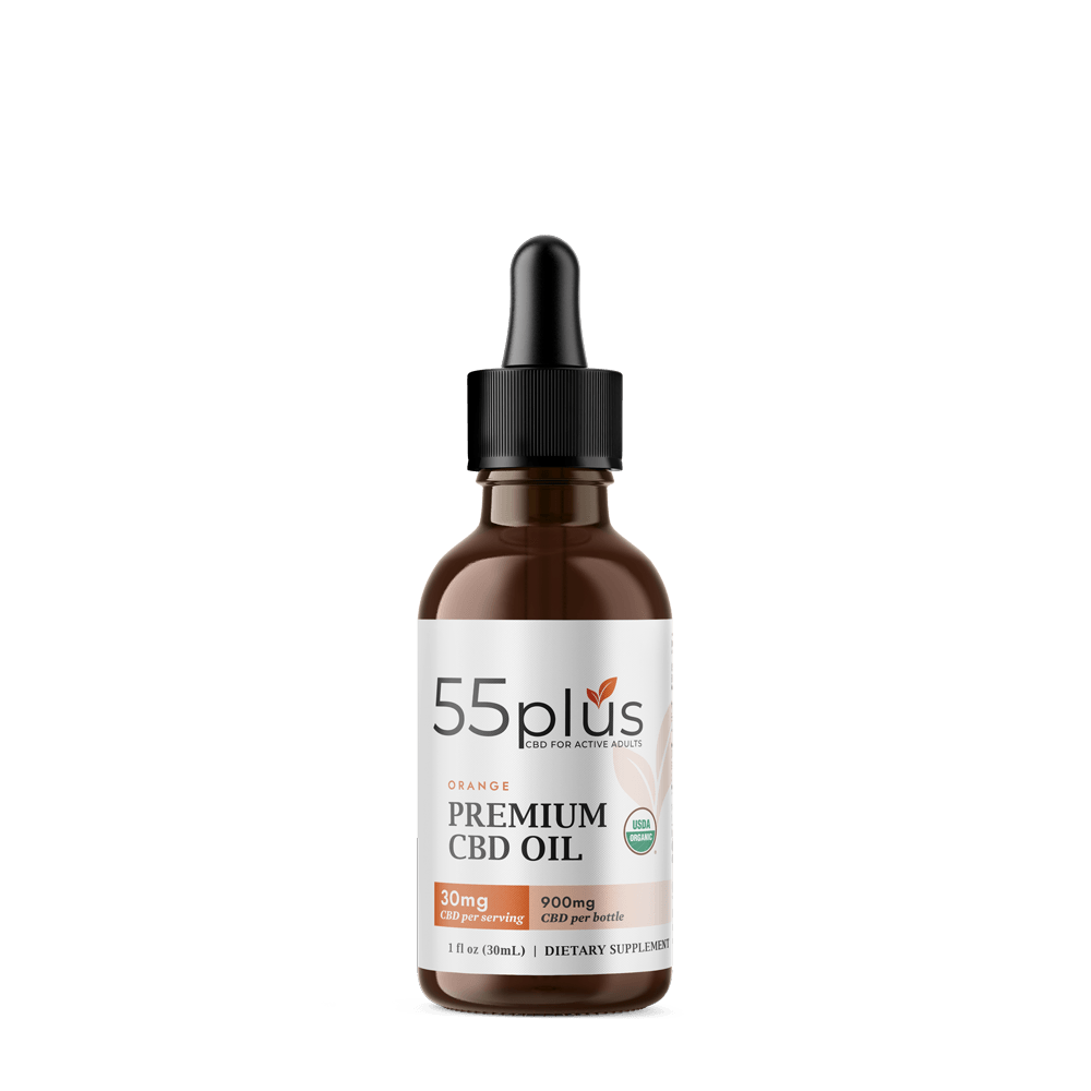 Orange Flavored THC-free Premium CBD tincture
