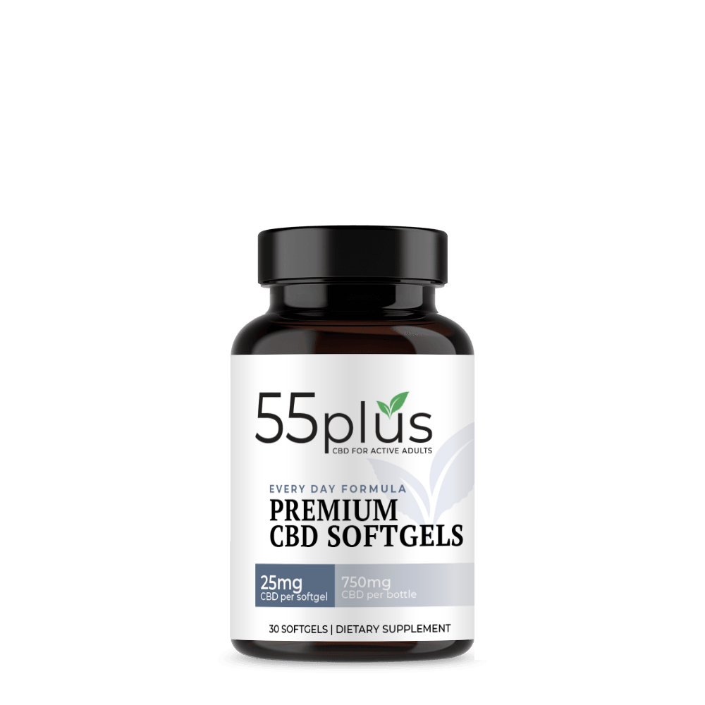CBD Softgels For Holistic Well-being - Everyday Formula (25mg) - 55plus