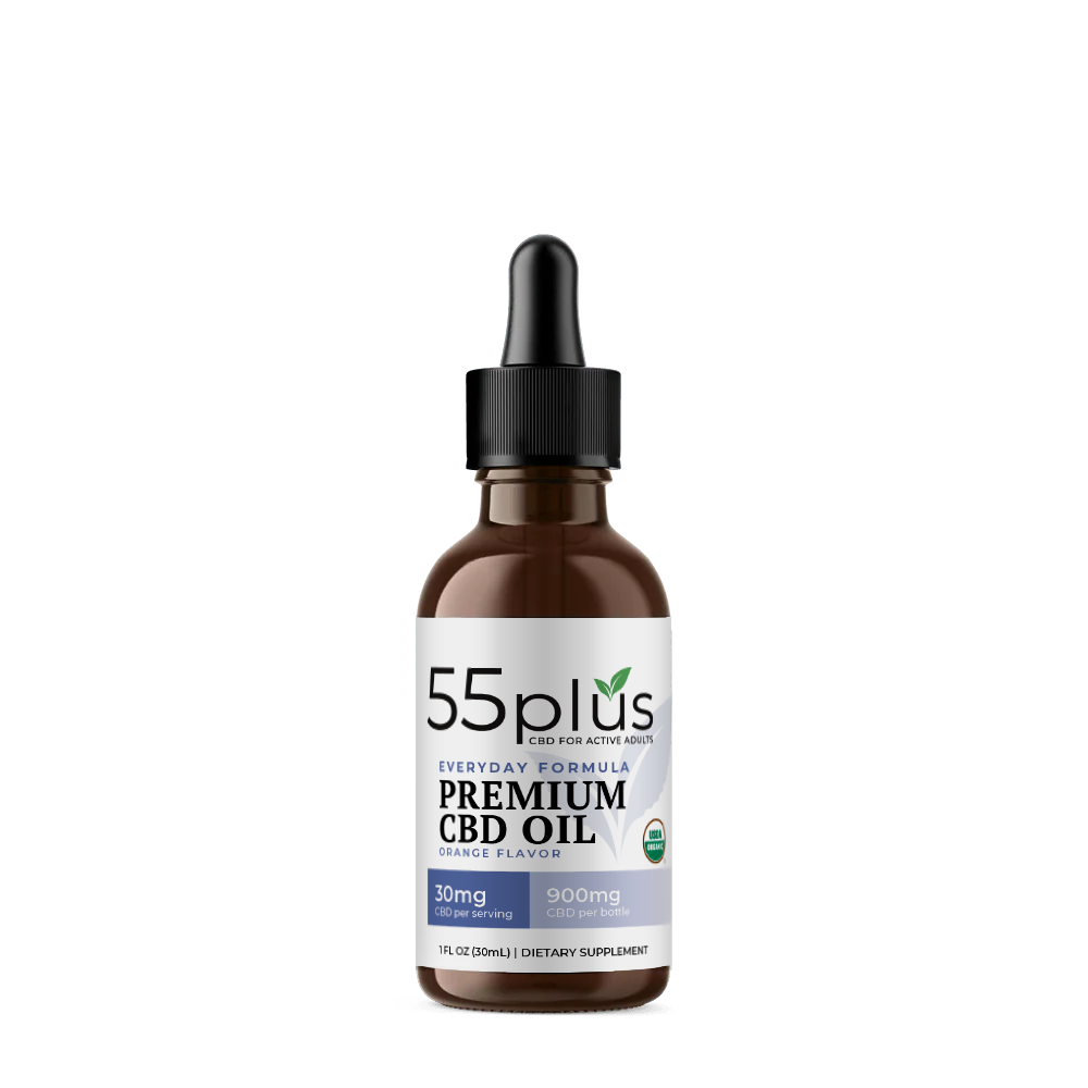 CBD Tincture for Holistic Well-being - Orange (900mg) - 55plus
