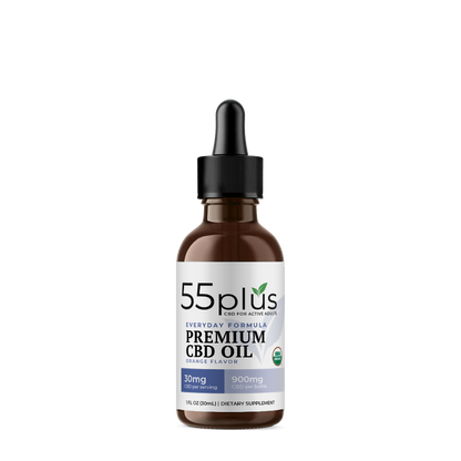 CBD Tincture for Holistic Well-being - Orange (900mg) - 55plus