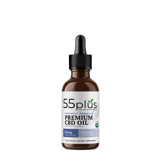 CBD Tincture for Holistic Well-being - Orange (900mg) - 55plus