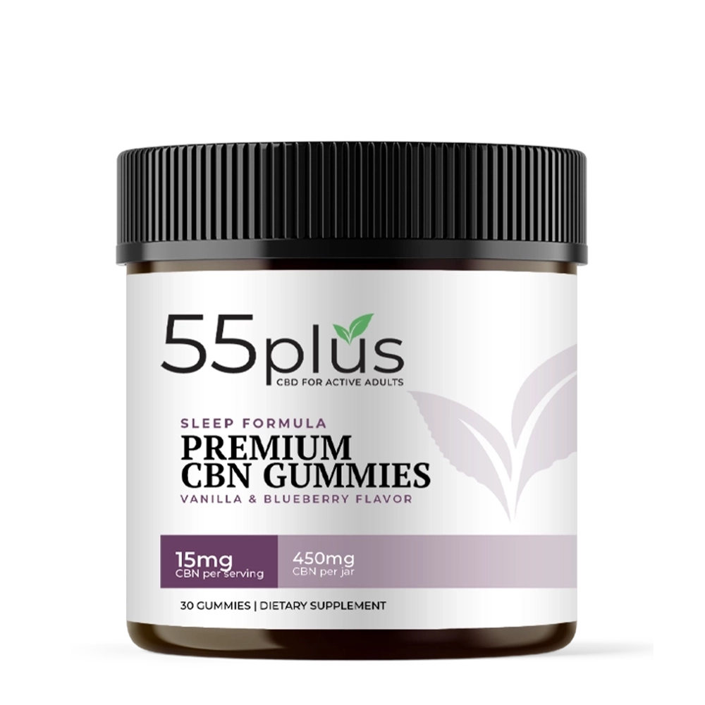 CBN Gummies For Holistic Sleep Solutions - Vanilla & Blueberry (15mg) - 55plus