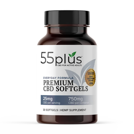 THC-Free CBD Softgels For Senior Wellness Solutions (25mg)