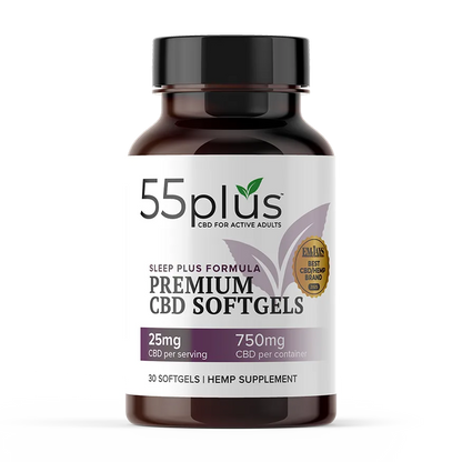 THC-Free CBD & CBN Softgels For Senior Sleep Solutions (25mg)